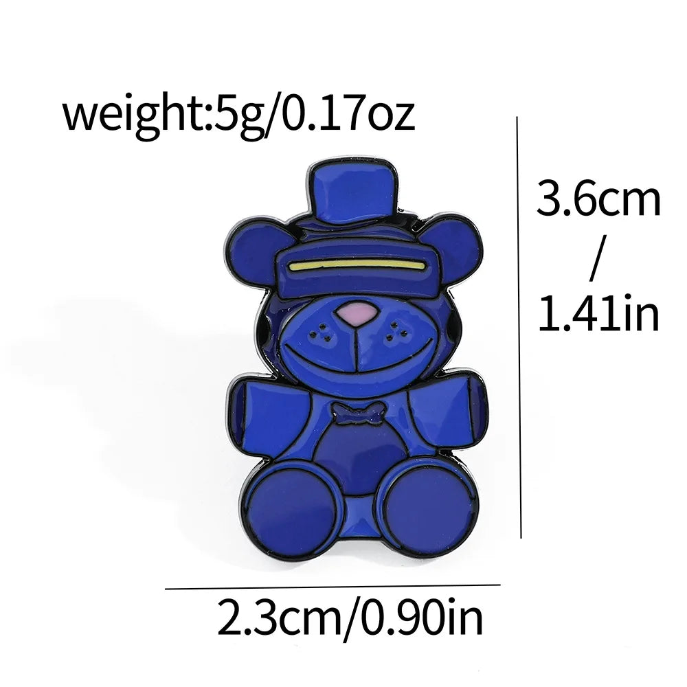 Five Nights At Freddys Enamel Pins Kids Fnafs Cute Brooches for Women Bags Decoration Children Clothes Badge Classic Toys Gift