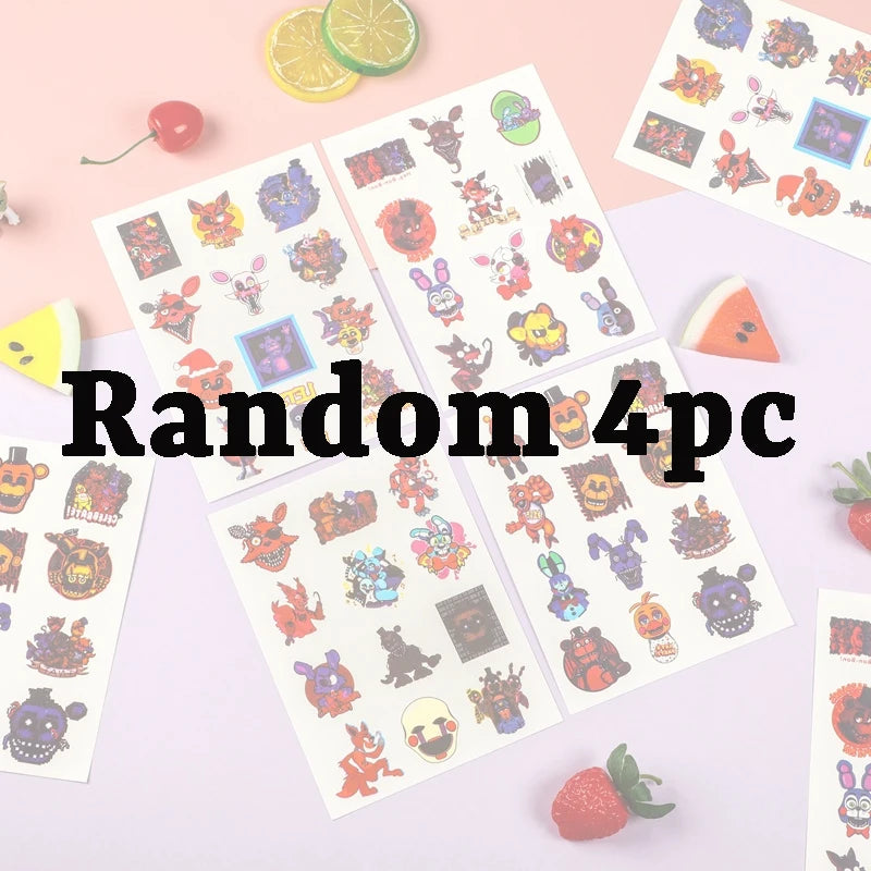 Five Nights At Freddy's 2 Kid Cartoon Cute Fun DIY Tattoos Stickers Creative Personalized Bear Temporary Tattoos Sticker Gifts