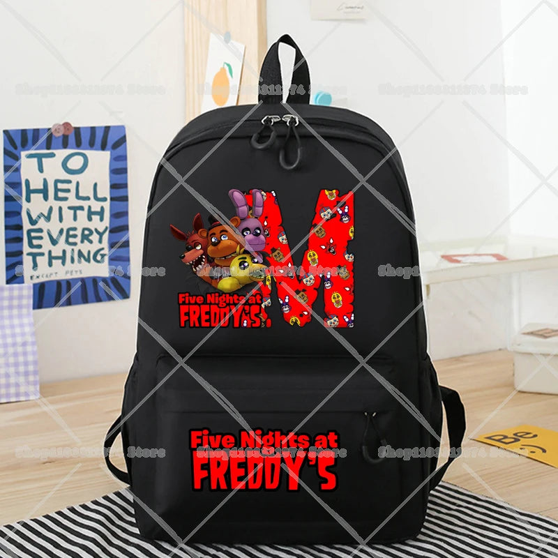 Five Nights At Freddys Backpacks Anime FNAF Large Capacity Schoolbags Cartoon Shoulders Bags Boys Girls Stationary Supplies Gift