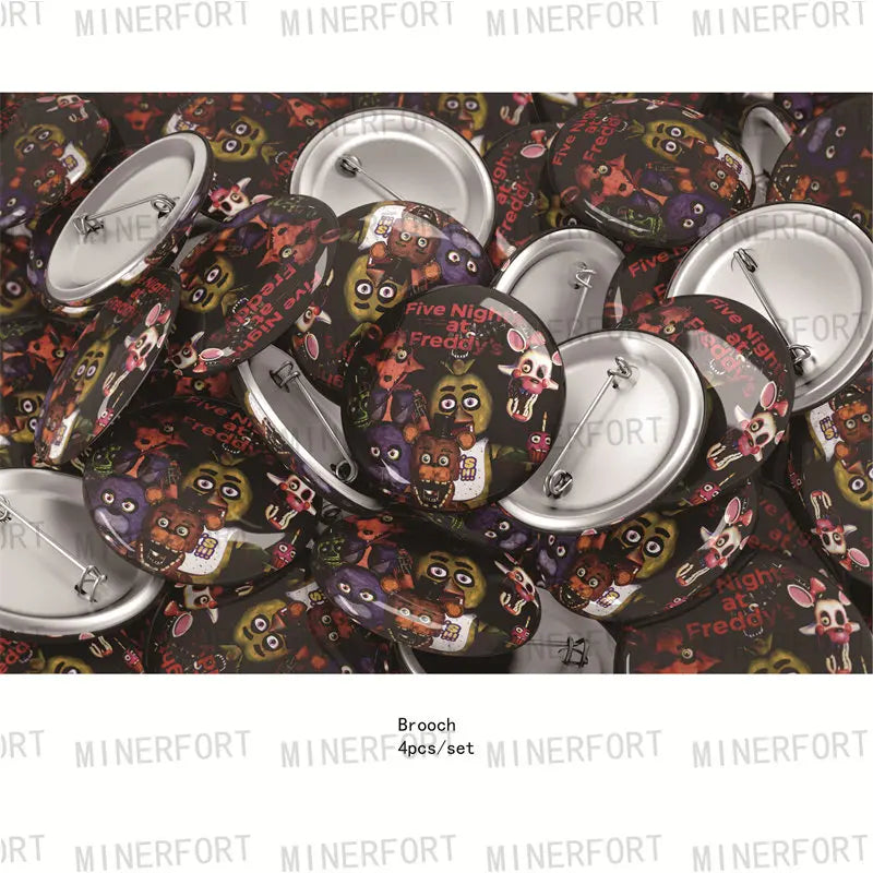 FNAF Five Nights At Freddy´s Party Theme Halloween Decor Disposable Birthday Party Tableware Digital Balloon Background Supplie