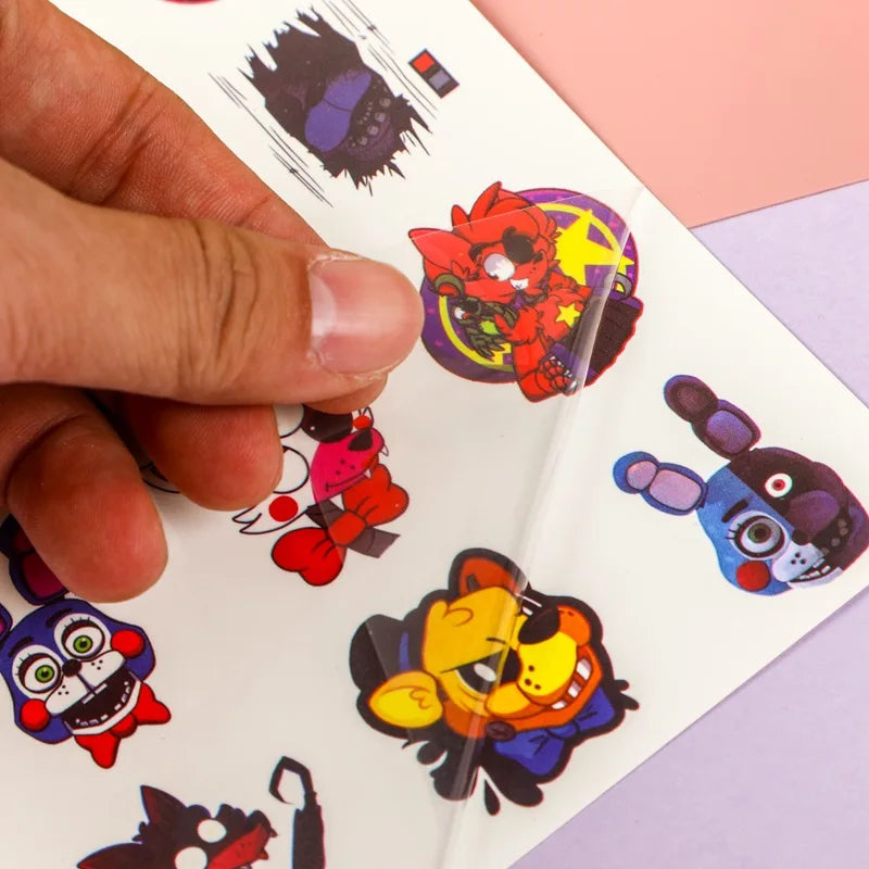Five Nights At Freddy's 2 Kid Cartoon Cute Fun DIY Tattoos Stickers Creative Personalized Bear Temporary Tattoos Sticker Gifts