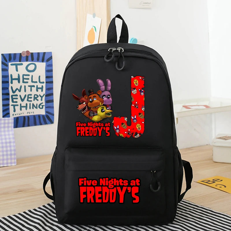 Five Nights At Freddys Backpacks Anime FNAF Large Capacity Schoolbags Cartoon Shoulders Bags Boys Girls Stationary Supplies Gift