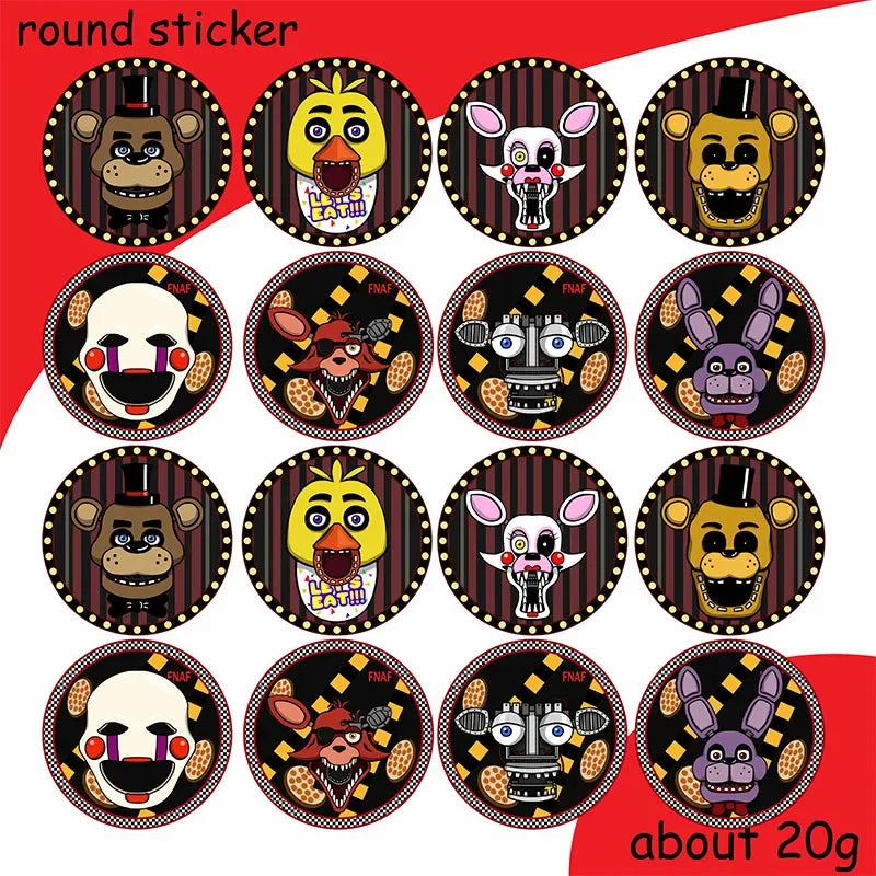 FNAF Freddy Theme Funny Party Supplies Tableware Paper Cup Plate Flag Baby Shower Balloons APRIL FOOL'S DAY Party Decoration