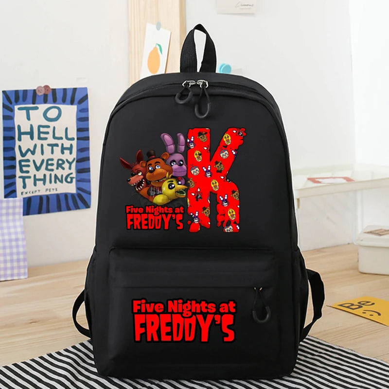 Five Nights At Freddys Backpacks Anime FNAF Large Capacity Schoolbags Cartoon Shoulders Bags Boys Girls Stationary Supplies Gift