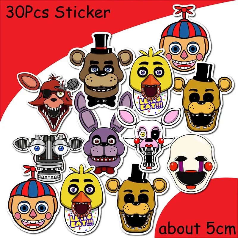 FNAF Freddy Theme Funny Party Supplies Tableware Paper Cup Plate Flag Baby Shower Balloons APRIL FOOL'S DAY Party Decoration