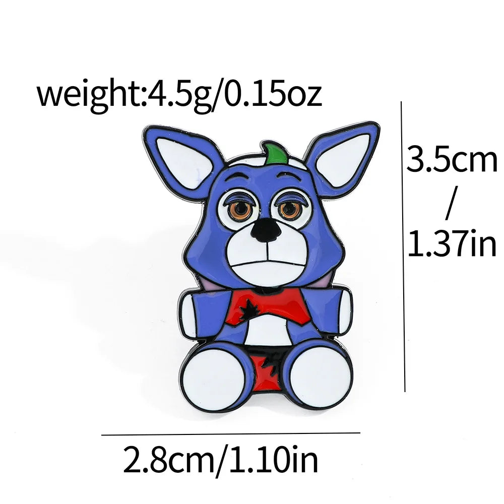 Five Nights At Freddys Enamel Pins Kids Fnafs Cute Brooches for Women Bags Decoration Children Clothes Badge Classic Toys Gift