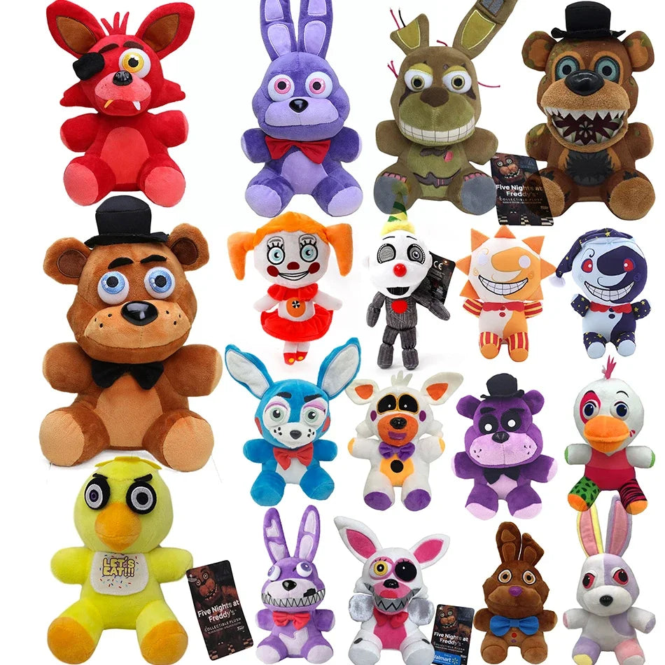 @Five Night At Freddy Fnaf Cute Plush Toys Game Doll 18 CM Bonnie Bear Foxy Cartoon Stuffed Dolls Freddy Toys For Children Gifts
