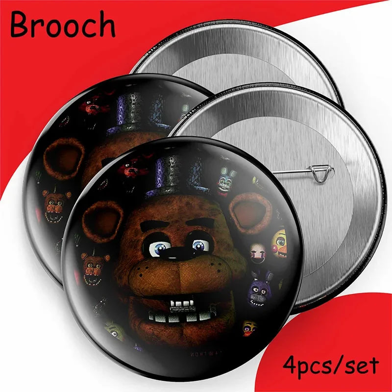 FNAF Freddy Theme Funny Party Supplies Tableware Paper Cup Plate Flag Baby Shower Balloons APRIL FOOL'S DAY Party Decoration