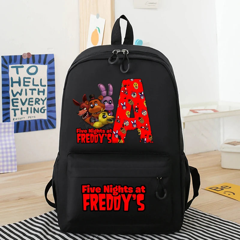 Five Nights At Freddys Backpacks Anime FNAF Large Capacity Schoolbags Cartoon Shoulders Bags Boys Girls Stationary Supplies Gift