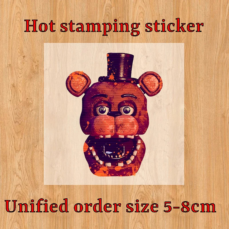 Five Nights At Freddy's 2 Kid Cartoon Cute Fun DIY Tattoos Stickers Creative Personalized Bear Temporary Tattoos Sticker Gifts