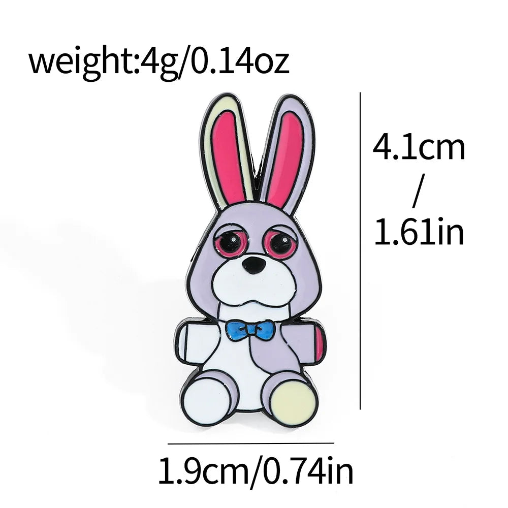 Five Nights At Freddys Enamel Pins Kids Fnafs Cute Brooches for Women Bags Decoration Children Clothes Badge Classic Toys Gift