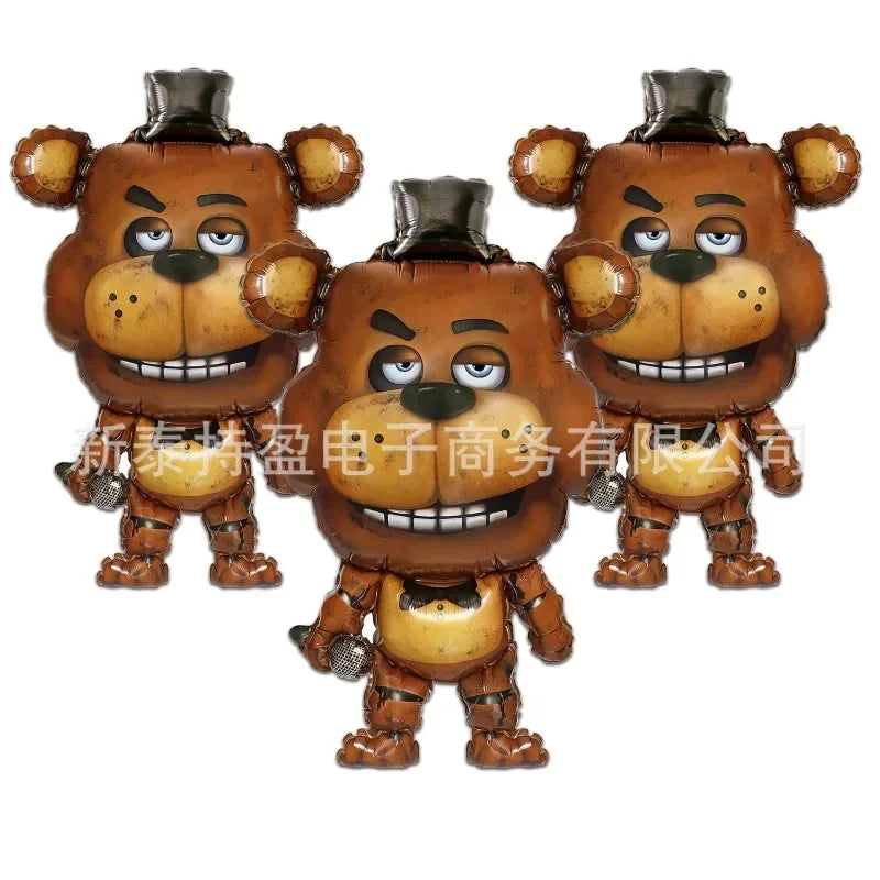 Five Nights At Freddys Birthday Decorative Balloon Anime FNAF Ballons Numbers Balloons Cute Party Decorations Photographic Props