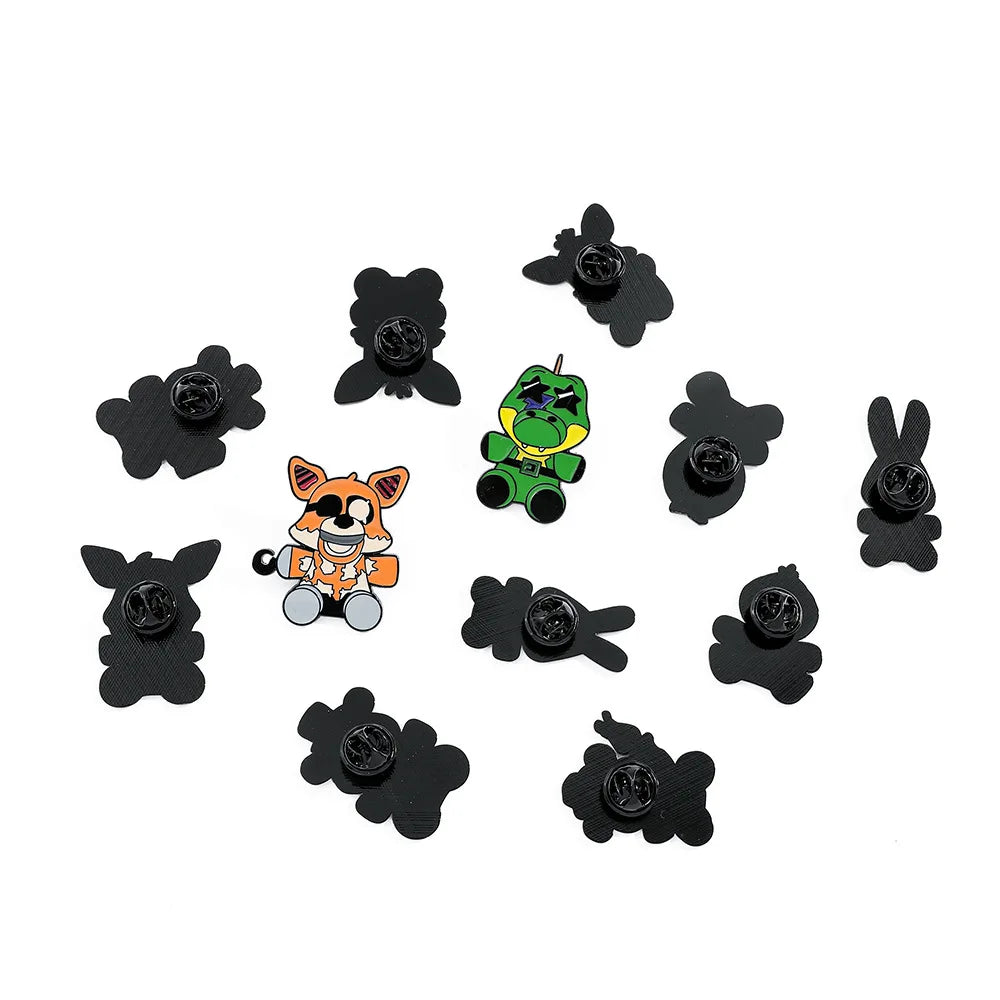 Five Nights At Freddys Enamel Pins Kids Fnafs Cute Brooches for Women Bags Decoration Children Clothes Badge Classic Toys Gift